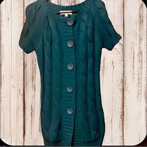 Romy Teal Knit Cardigan